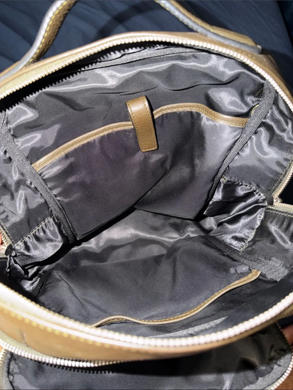 Barney’s New York Green Leather Backpack